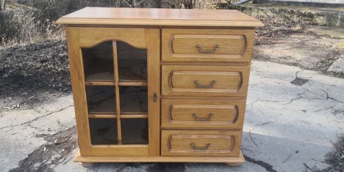 Masivní rustikální komody 2x